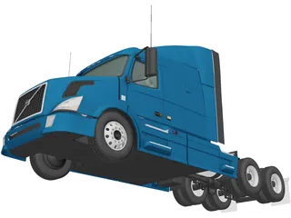 Volvo VNL 630 Sleeper (2015) 3D Model preview
