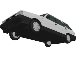 Fiat Regata Station Wagon (1987) 3D Model preview