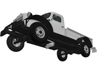 Dodge Power Wagon (1971) 3D Model preview