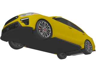 Kia Forte GT (2019) 3D Model preview