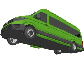 Volkswagen Crafter Passenger Van (2018) 3D Model preview