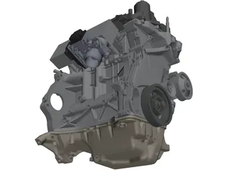 Honda Civic L15B7 Engine 3D Model preview