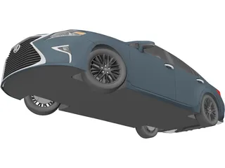 Lexus ES350 (2016) 3D Model preview