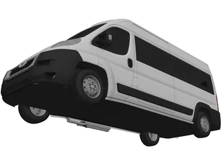 Peugeot Boxer Passenger Van (2006) 3D Model preview