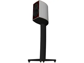Studio Monitor Speaker with Stand 3D Model preview
