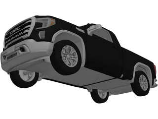 GMC Sierra Reg SLE 1500 (2020) 3D Model preview
