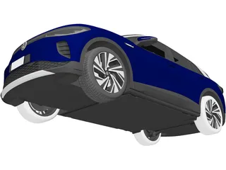 Volkswagen ID.4 (2021) 3D Model preview