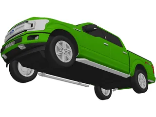 Ford F-150 SuperCrew XLT (2020) 3D Model preview