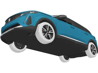 Peugeot 5008 (2021) 3D Model preview