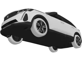 Peugeot 3008 (2021) 3D Model preview