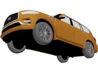 Infiniti QX80 (2021) 3D Model preview