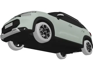 Citroen C3 Aircross (2022) 3D Model preview