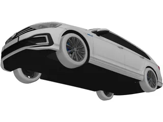 Volkswagen Passat GTE Variant (2020) 3D Model preview