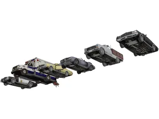 Low-Poly Vehicles Collection 3D Model preview