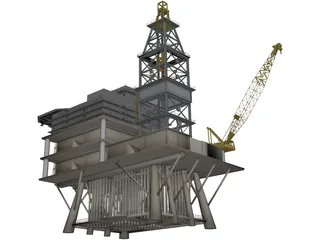 Tender Rig 3D Model preview