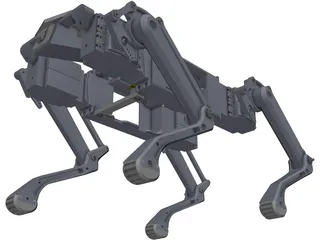 Quadruped 3D Model preview