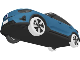 Volvo C40 (2022) 3D Model preview