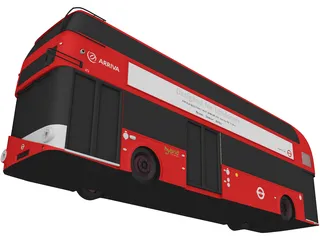 Arriva London bus LT2 (LT61 BHT) 3D Model preview