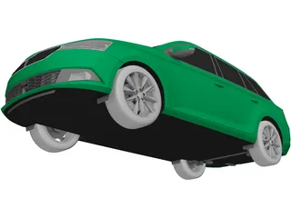 Skoda Fabia Combi (2019) 3D Model preview