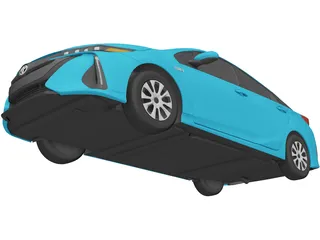 Toyota Prius Prime (2021) 3D Model preview