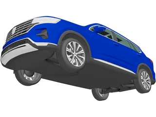 Roewe RX5 Max (2019) 3D Model preview