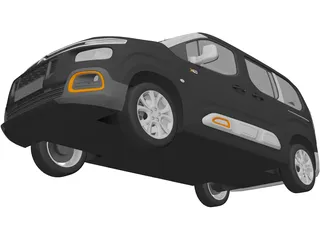 Citroen Berlingo (2019) 3D Model preview