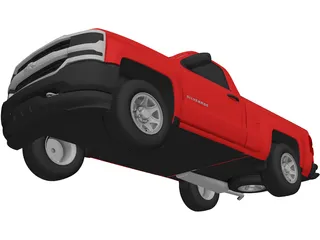 Chevrolet Silverado 3D Model preview