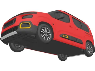Citroen Berlingo (2021) 3D Model preview