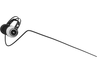 AKG Headphones K-872 3D Model preview