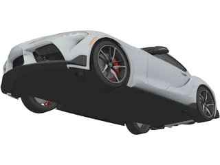 Toyota Supra (2020) 3D Model preview