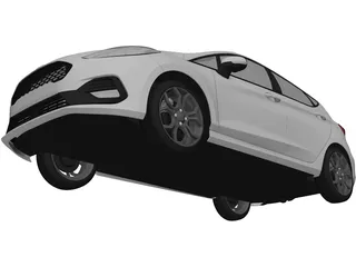 Ford Fiesta Sport (2021) 3D Model preview