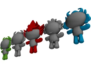 Fuwa 3D Model preview