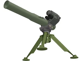 TOW Missile Launcher 3D Model preview