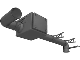 Roof Air Conditioning Unit 3D Model preview