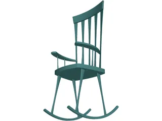 Rocking Chair 3D Model preview