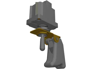 Cuttler&Hammer Toggle Switch with Guard 3D Model preview