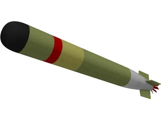 MK54 Torpedo 3D Model preview