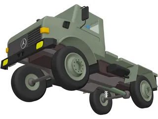 Mercedes-Benz Unimog 1300 4x4 Truck 3D Model preview