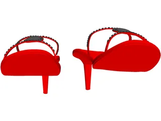 High Heel Shoes 3D Model preview