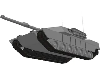 M1A1 Abrams 3D Model preview