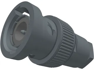 BNC Plug 3D Model preview