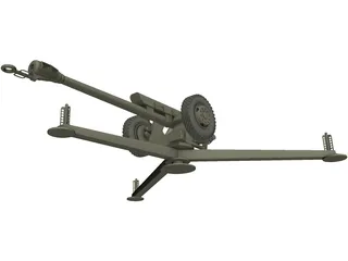 D-30 USSR Howitzer 3D Model preview