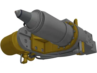 GSI Lumonics AM Series Laser Cutting Head 3D Model preview