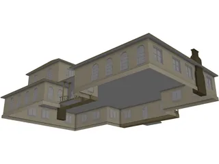 Large House 3D Model preview