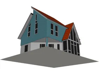 Cottage 3D Model preview