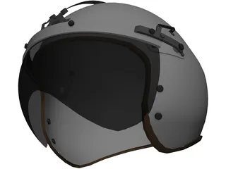 USAF P-4B Flight Helmet 3D Model preview