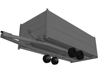 Trailer Anssems Msx 3000 3D Model preview
