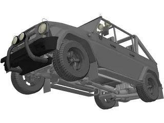 UAZ [Tuned] 3D Model preview