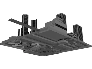 Detroit Tunnel 3D Model preview