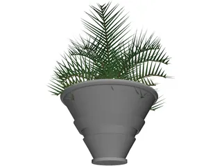 Plant in Vase 3D Model preview